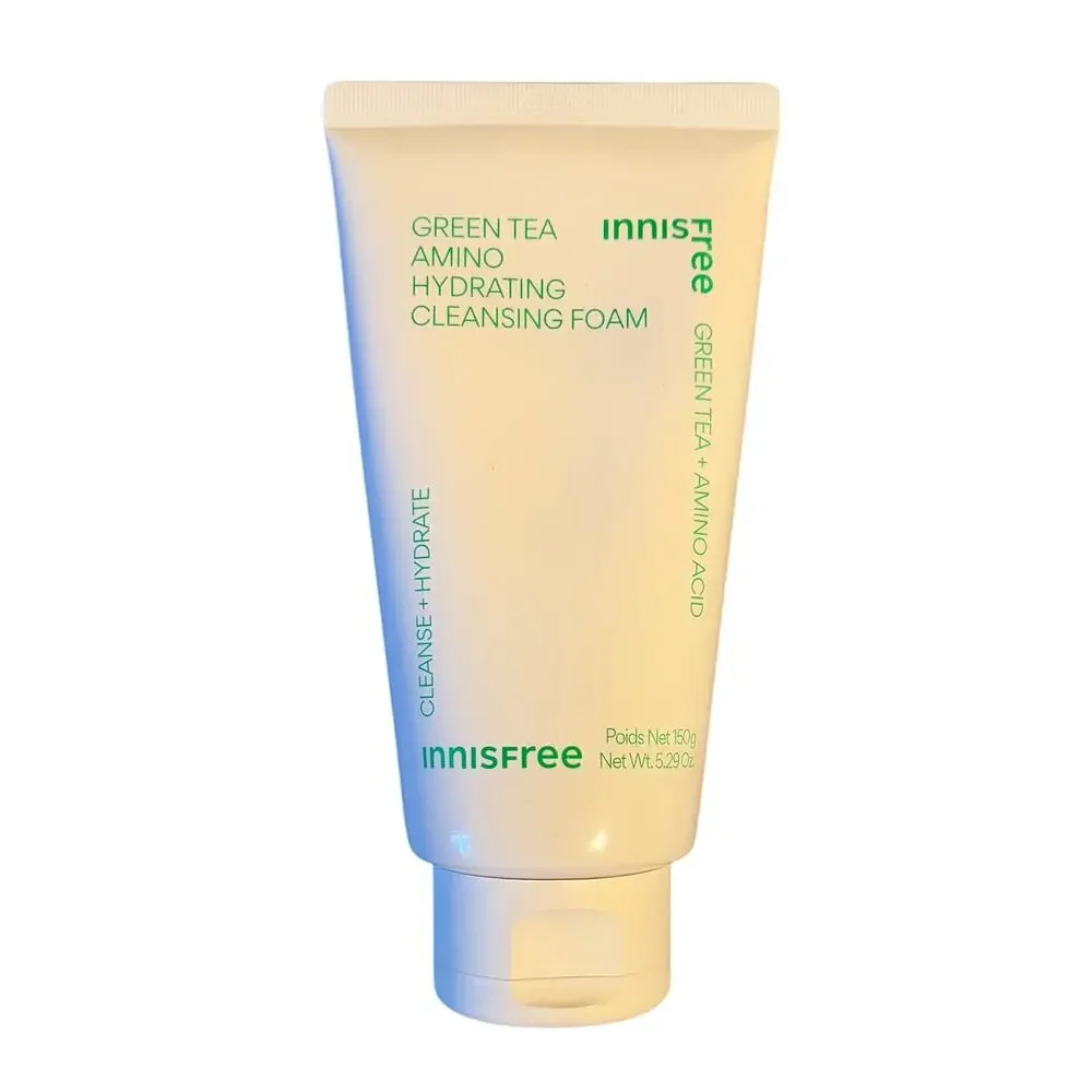 Innisfree Green Tea Amino Acid Hydrating Cleansing Foam Korean Skin Care 5.29 oz